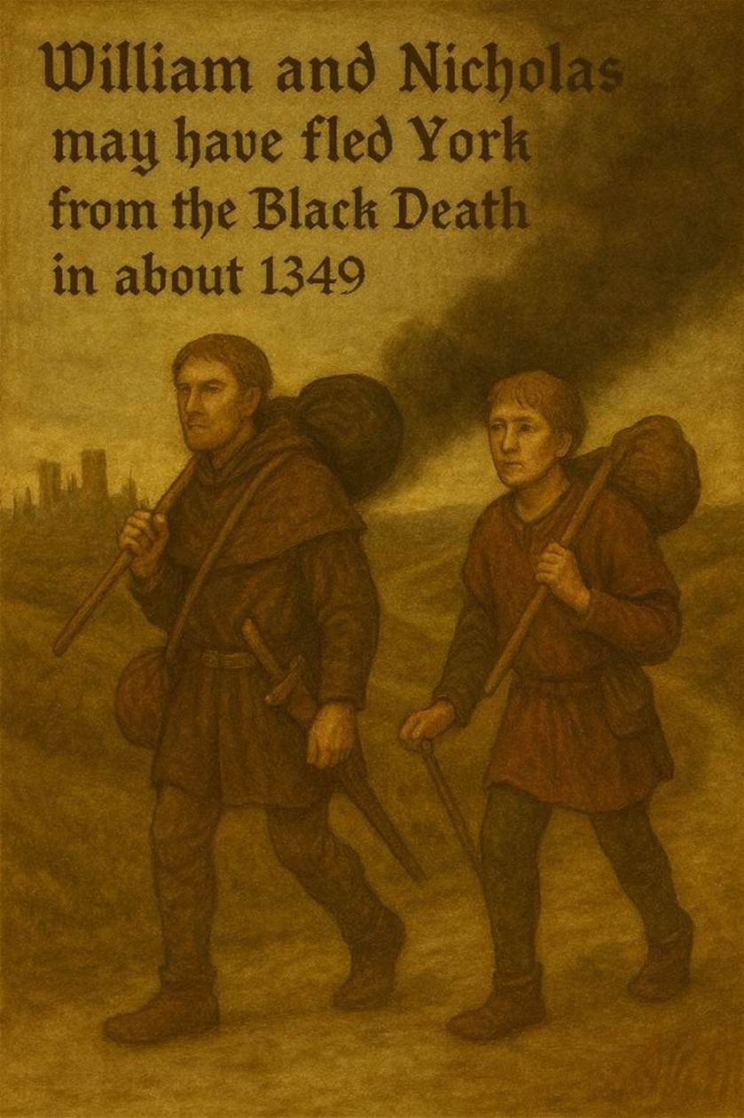 A book cover with two men carrying a backpack
AI-generated content may be incorrect.
